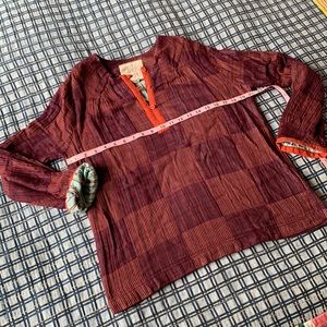 Ace & Jig long sleeved blouse in cabaret